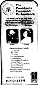 LIZA MINNELLI/BEN VEREEN- KKTV television guide ad. April 24, 1983.