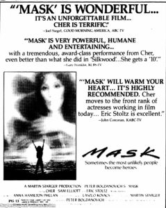MASK- Newspaper ad. April 2, 1985.