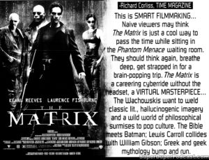 THE MATRIX- Newspaper ad. April 17, 1999.