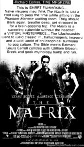 THE MATRIX- Newspaper ad. April 23, 1999.