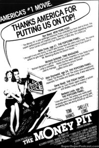 THE MONEY PIT- Newspaper ad. April 18, 1986.
