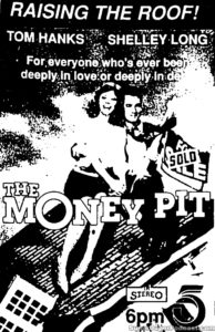 THE MONEY PIT- KTLA television guide ad. April 28, 1991.
