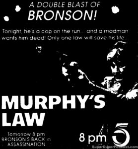 MURPHY'S LAW- KTLA television guide ad. April 24, 1991.