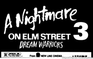 A NIGHTMARE ON ELM STREET 3 DREAM WARRIORS- Newspaper ad. April 16, 1987.