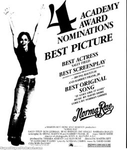 NORMA RAE- Newspaper ad. March 5, 1980.