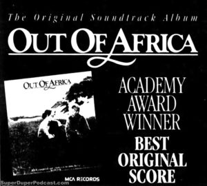 OUT OF AFRICA- Newspaper ad. April 21, 1986.