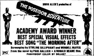 THE POSEIDON ADVENTURE- Newspaper ad. April 10, 1973.