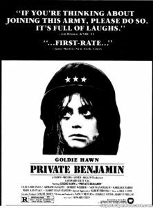 PRIVATE BENJAMIN- Newspaper ad. April 8, 1981.