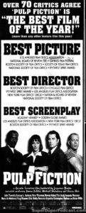 PULP FICTION- Newspaper ad. April 17, 1995.