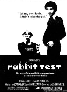 RABBIT TEST- Newspaper ad. April 5, 1978.