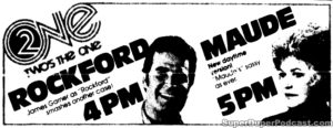 THE ROCKFORD FILES- Television guide ad. April 21, 1981.