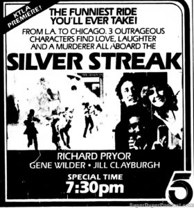 SILVER STREAK- KTLA television guide ad. April 28, 1983.