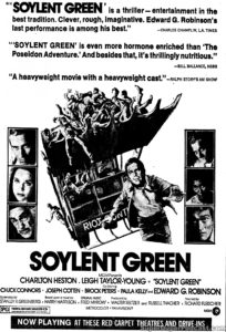 SOYLENT GREEN- Newspaper ad. April 20, 1973.