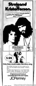 A STAR IS BORN- Newspaper ad. April 10, 1977.