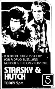 STARSKY & HUTCH- KTLA television guide ad. April 22, 1981.