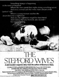 THE STEPFORD WIVES- Newspaper ad. April 12, 1975.