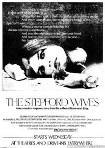 THE STEPFORD WIVES- Newspaper ad. April 6, 1975.