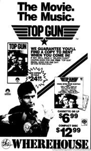 TOP GUN- Newspaper ad. April 1, 1987.