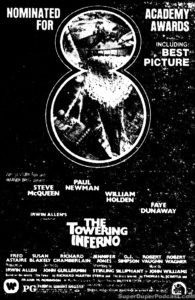 THE TOWERING INFERNO- Newspaper ad. April 10, 1975.