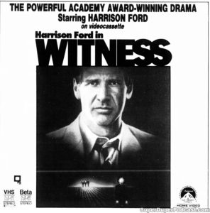 WITNESS- Home video ad. April 19, 1986.