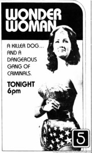 WONDER WOMAN- KTLA television guide ad. April 13, 1981.