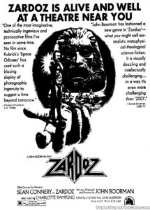ZARDOZ- Newspaper ad. April 24, 1974.