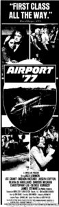 AIRPORT '77- Newspaper ad. May 23, 1977.