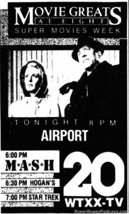 AIRPORT- WTXX television guide ad. May 8, 1984.