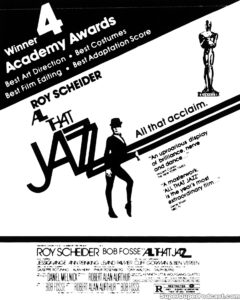 ALL THAT JAZZ- Newspaper ad. May 5, 1980.
