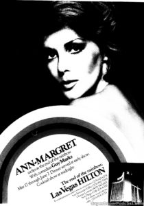 ANN MARGRET- Newspaper ad. May 17, 1977.