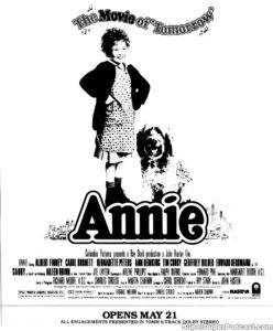 ANNIE- Newspaper ad. May 14, 1982.