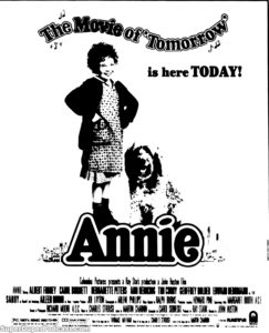 ANNIE- Newspaper ad. May 23, 1982.