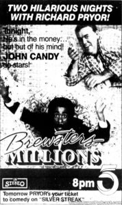 BREWSTER'S MILLIONS- Television guide ad. May 4, 1989.