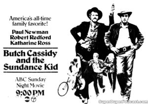 BUTCH CASSIDY AND THE SUNDANCE KID- ABC television guide ad. May 13, 1979.