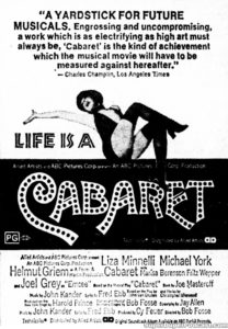 CABARET- Newspaper ad. May 10, 1972.