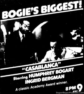 CASABLANCA- Television guide ad. May 4, 1981.