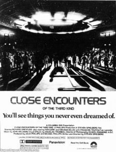 CLOSE ENCOUNTERS OF THE THIRD KIND- Newspaper ad. May 19, 1978.