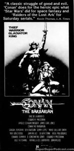 CONAN THE BARBARIAN- Newspaper ad. May 15, 1982.