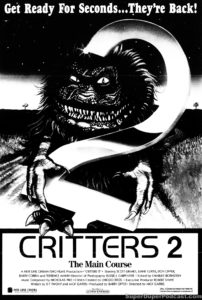 CRITTERS 2- Newspaper ad. April 29, 1988.
