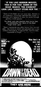 DAWN OF THE DEAD- Newspaper ad. May 11, 1979.