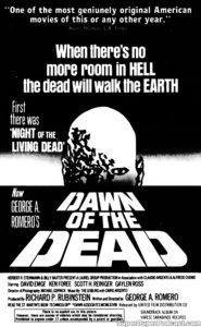 DAWN OF THE DEAD- Newspaper ad. May 21, 1979.