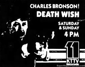 DEATH WISH- KTTV television guide ad. May 1, 1982.