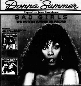 DONNA SUMMER- Newspaper ad. May 15, 1979,