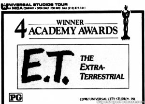 ET THE EXTRATERRESTRIAL- Newspaper ad. May 2, 1983.