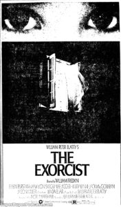 THE EXORCIST- Newspaper ad. May 17, 1974.