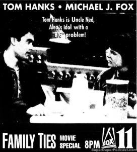 FAMILY TIES- Television guide ad. May 1, 1989.