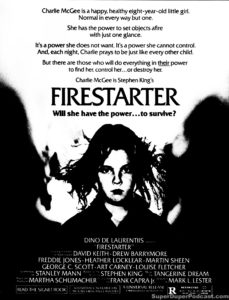 FIRESTARTER- Newspaper ad. May 6, 1984.