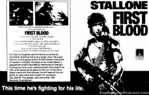 FIRST BLOOD- Home video ad. April 30, 1983.