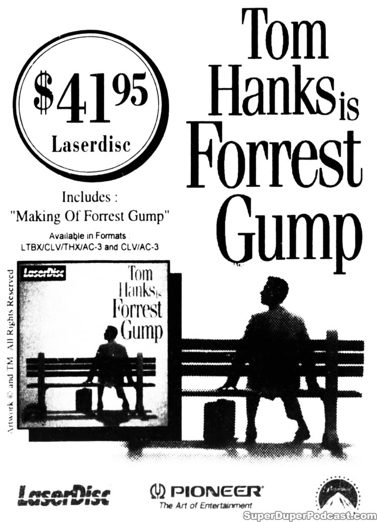 FORREST GUMP- Home video ad. April 29, 1995.