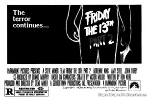 FRIDAY THE 13TH PART 2- Newspaper ad. May 12, 1981.